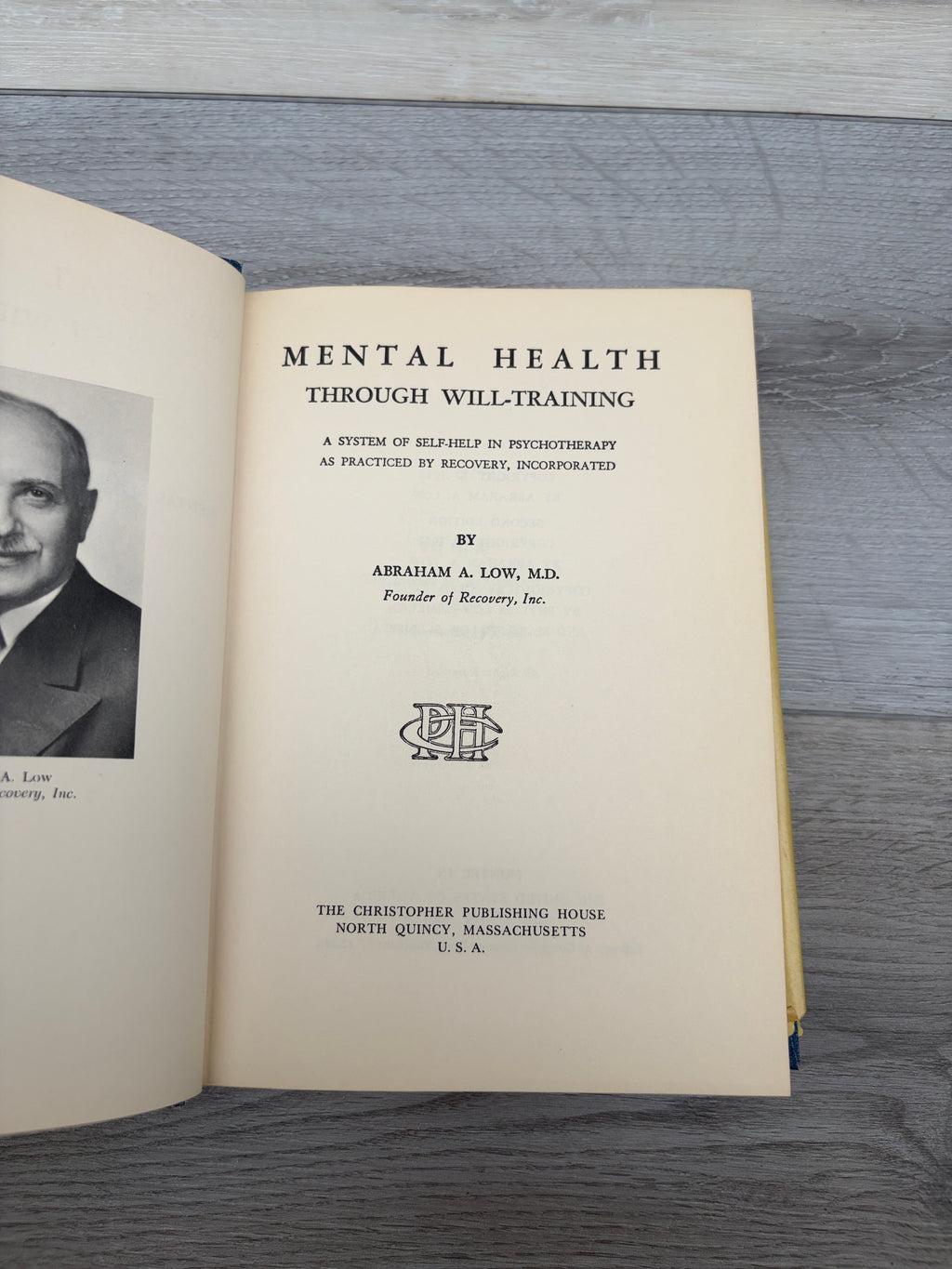 Mental Health Through Will-Training