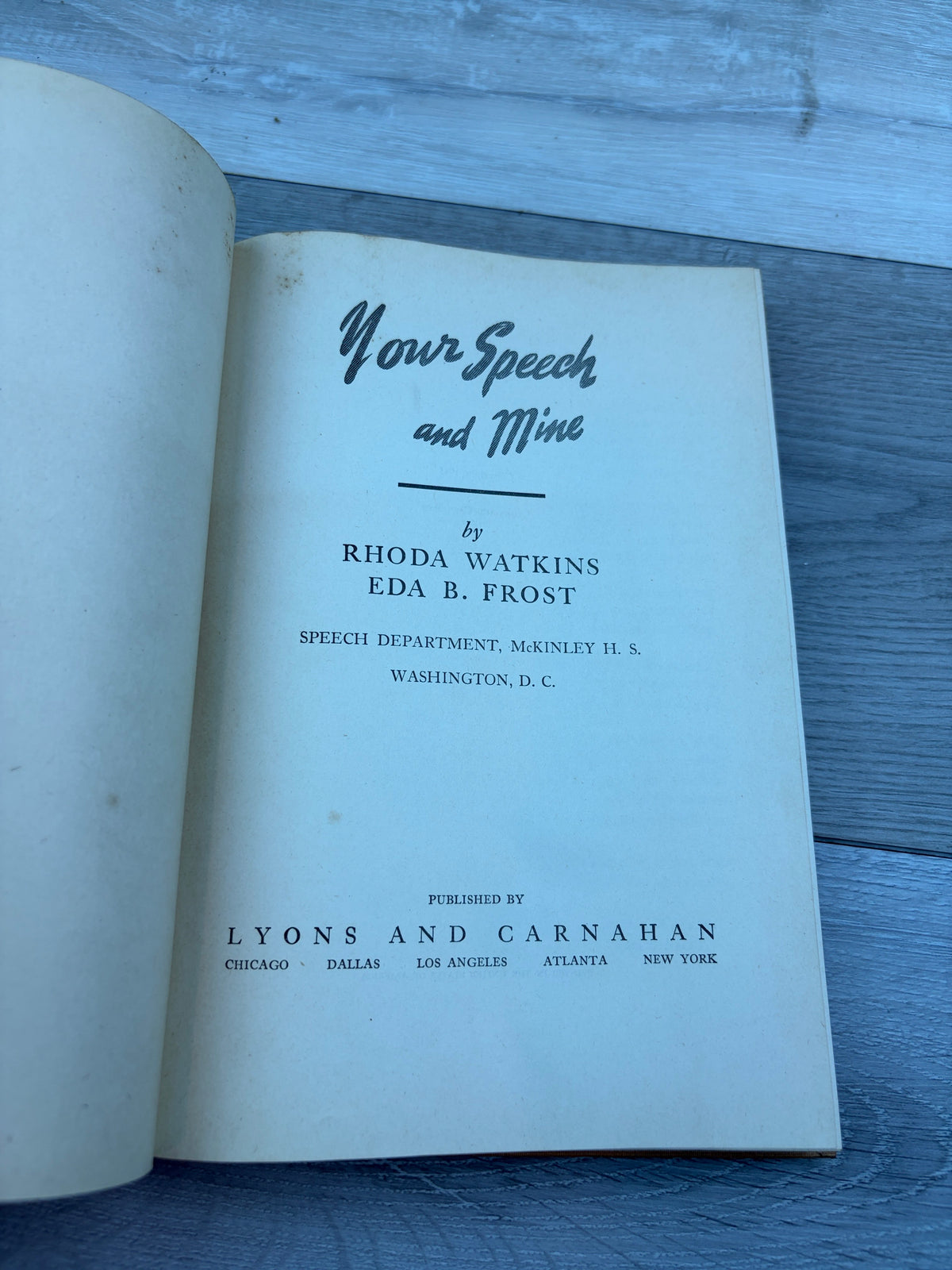 Your Speech and Mine