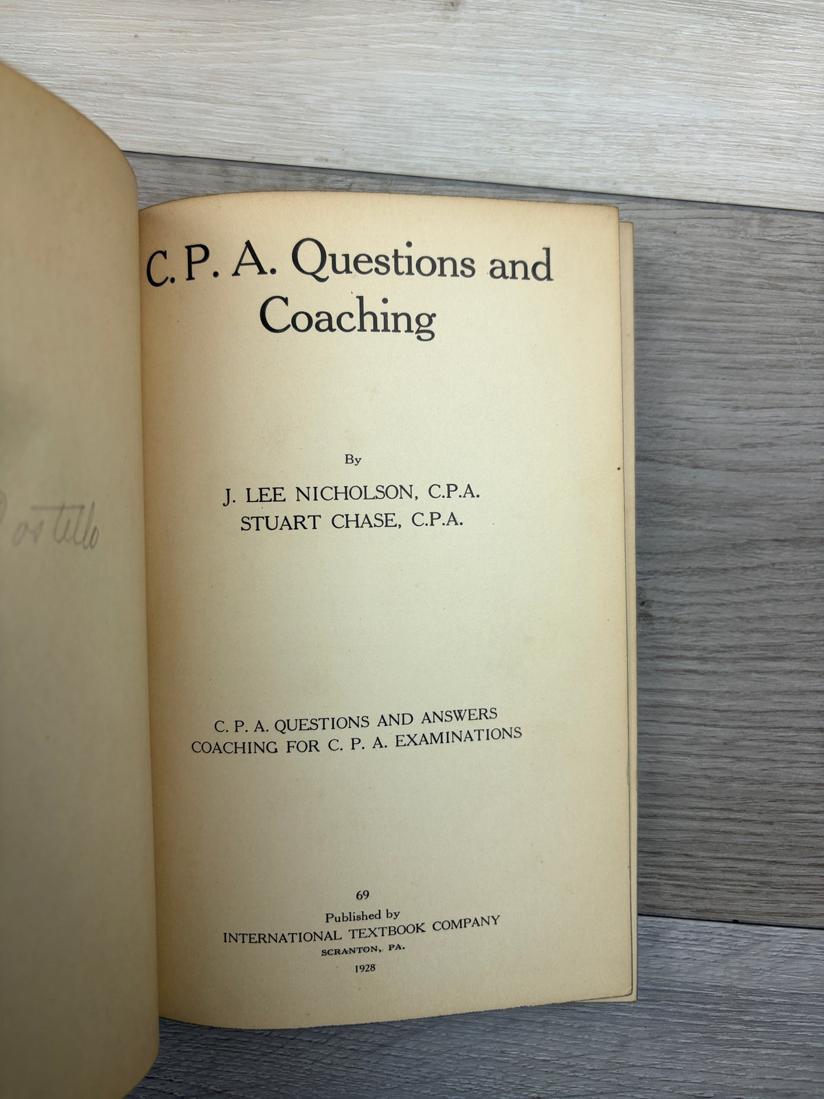 C. P. A. Questions and Answers and Coaching for C. P. A. Examinations