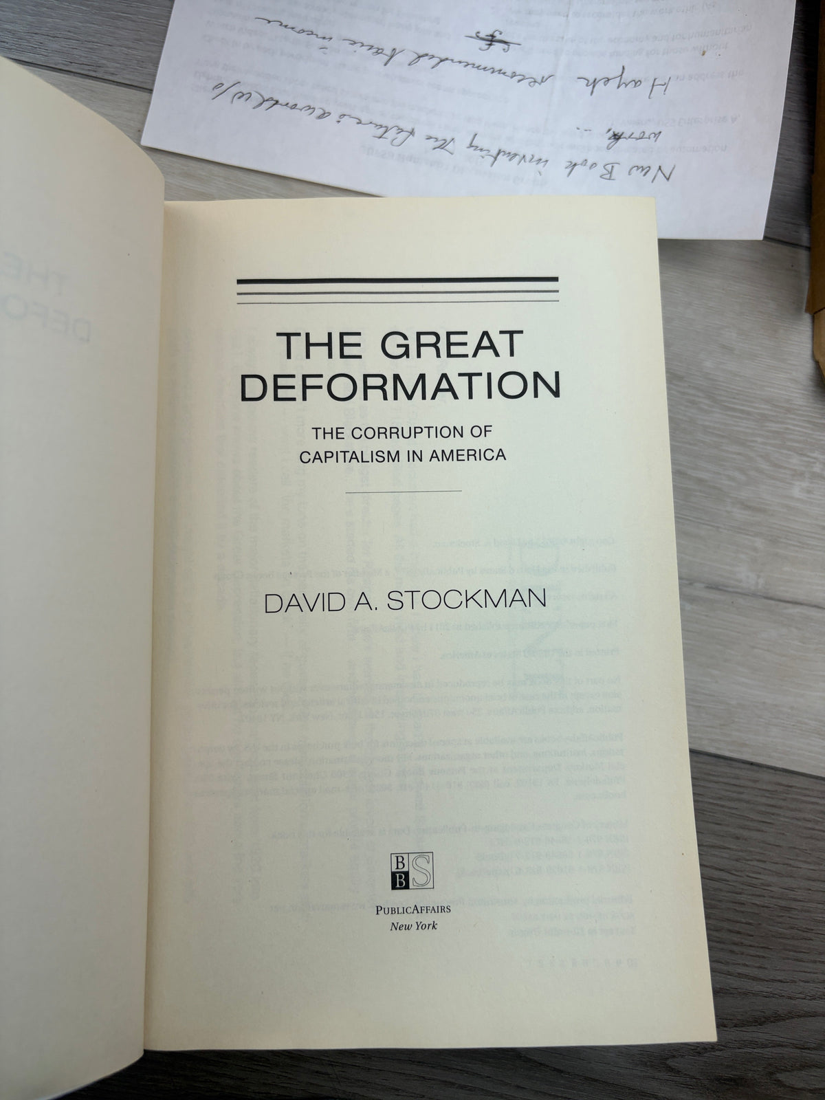 The Great Deformation