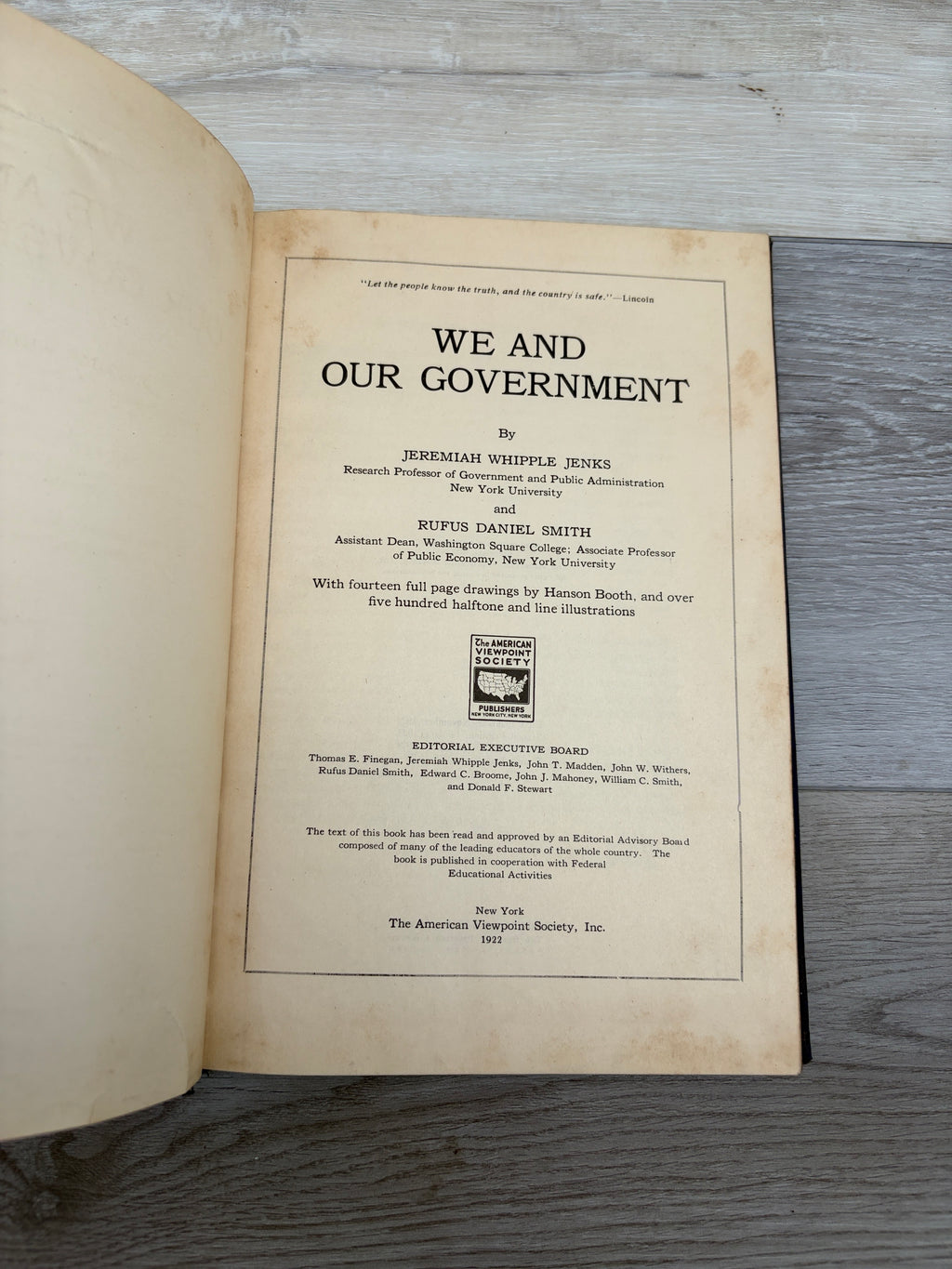We and Our Government