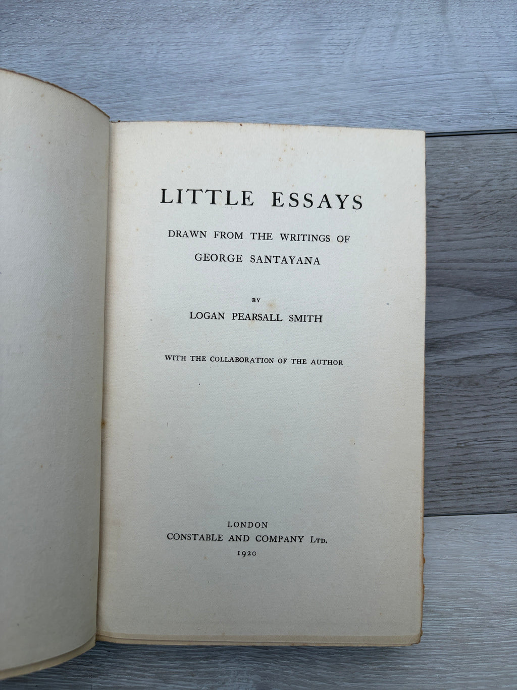 Little Essays Drawn from the Writings of George Santayana