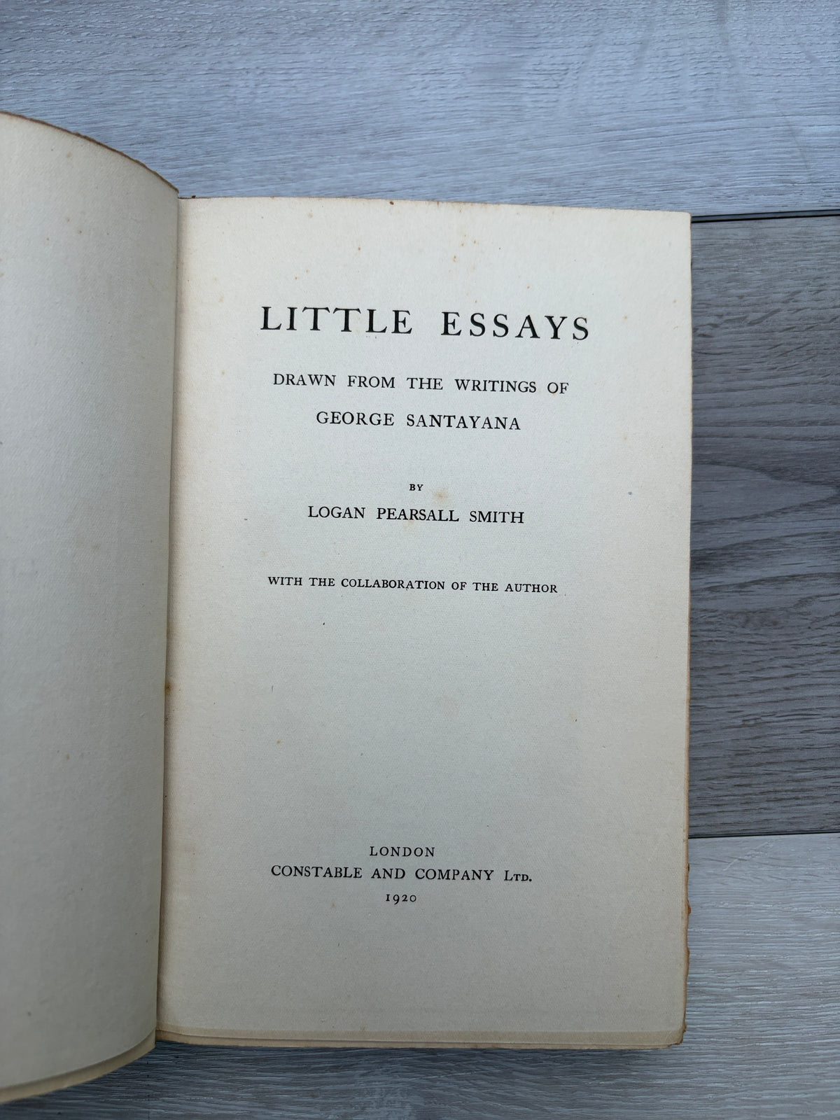 Little Essays Drawn from the Writings of George Santayana
