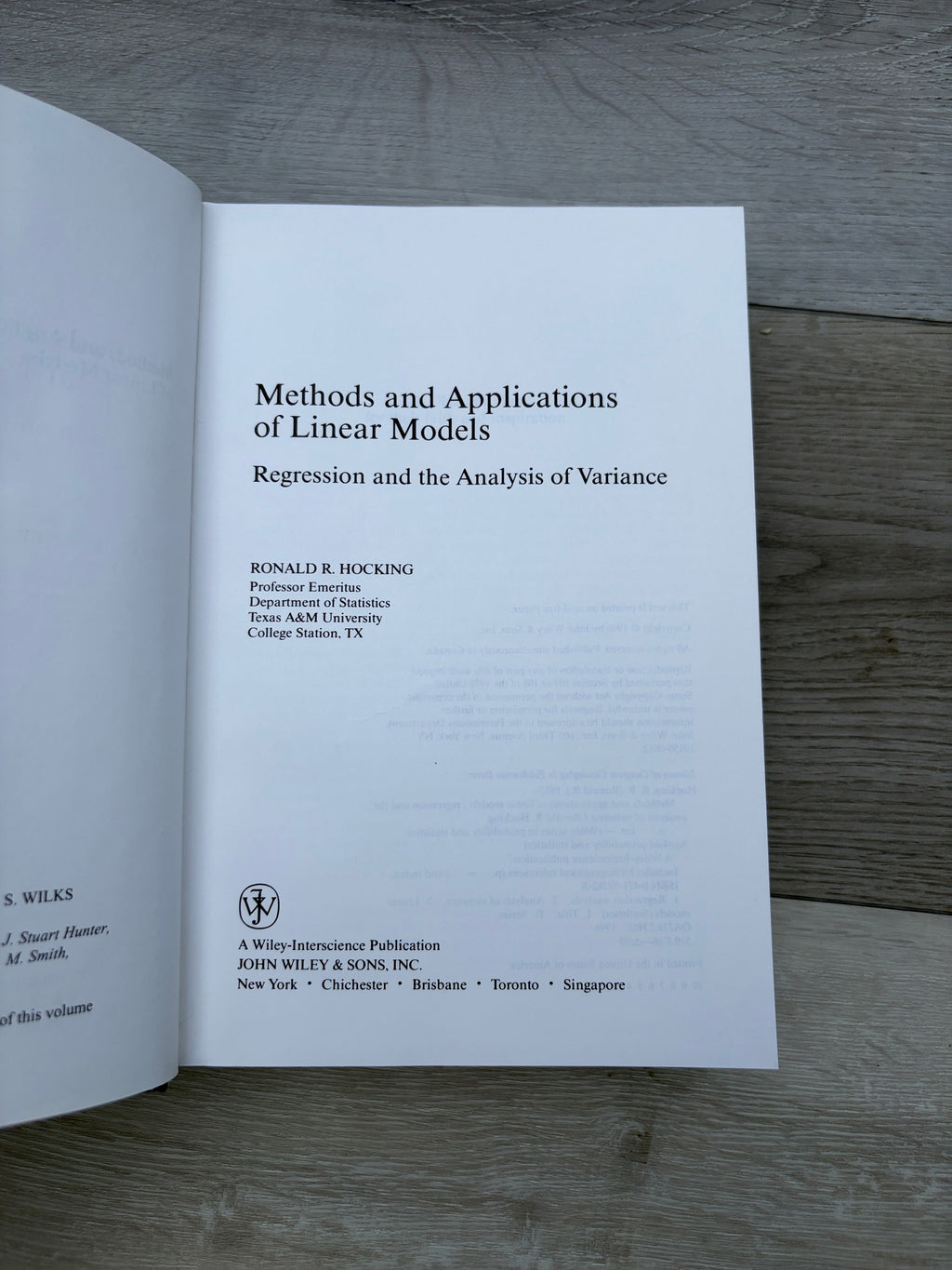 Methods and Applications of Linear Models: Regression and the Analysis of Variance