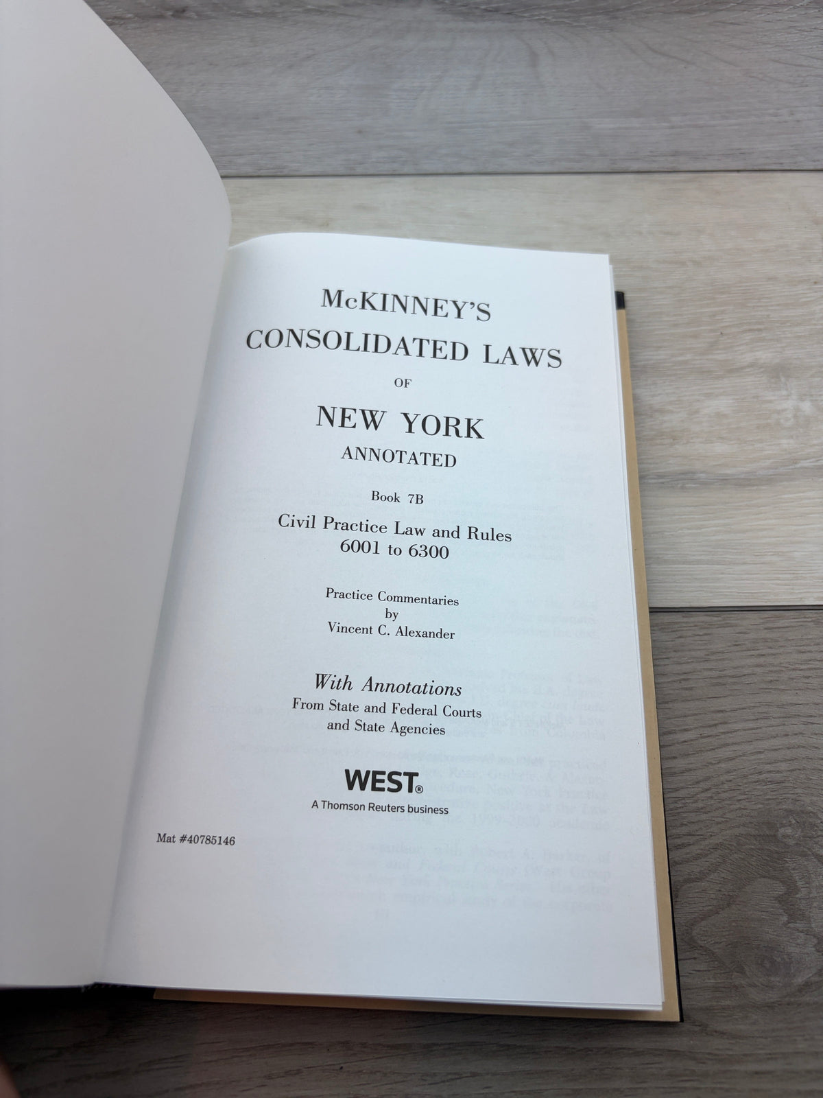 McKinney's Consolidated Laws of NY Annotated 7B