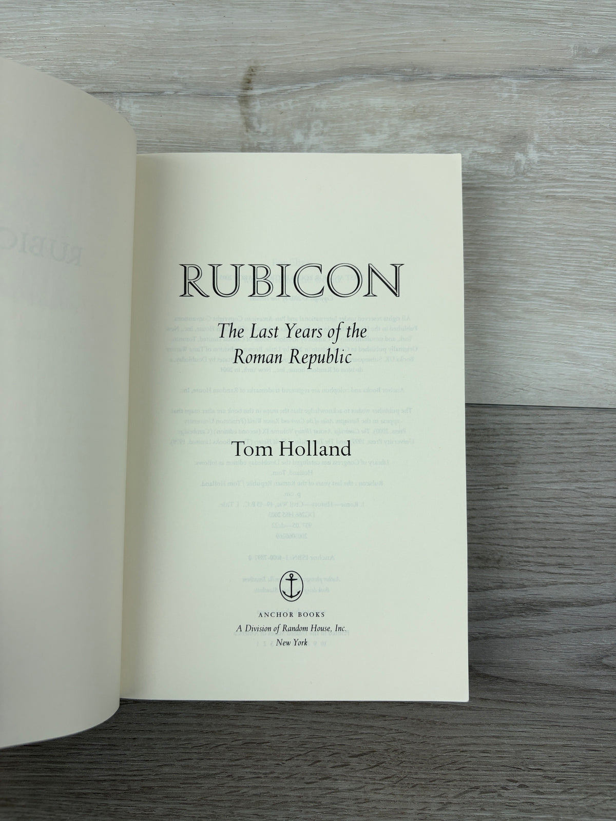 Rubicon: The Last Years of the Roman Republic