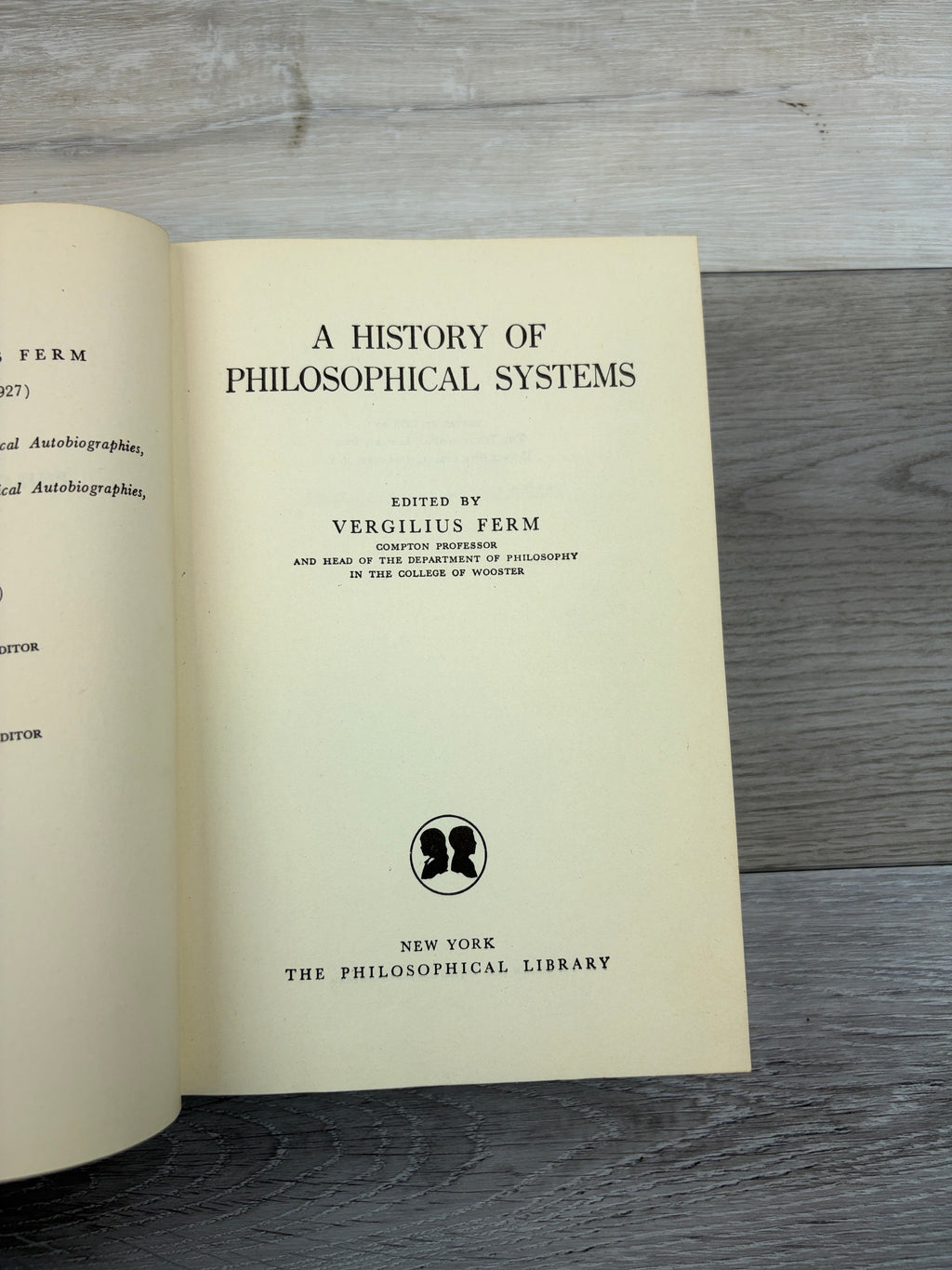A History of Philosophical Systems