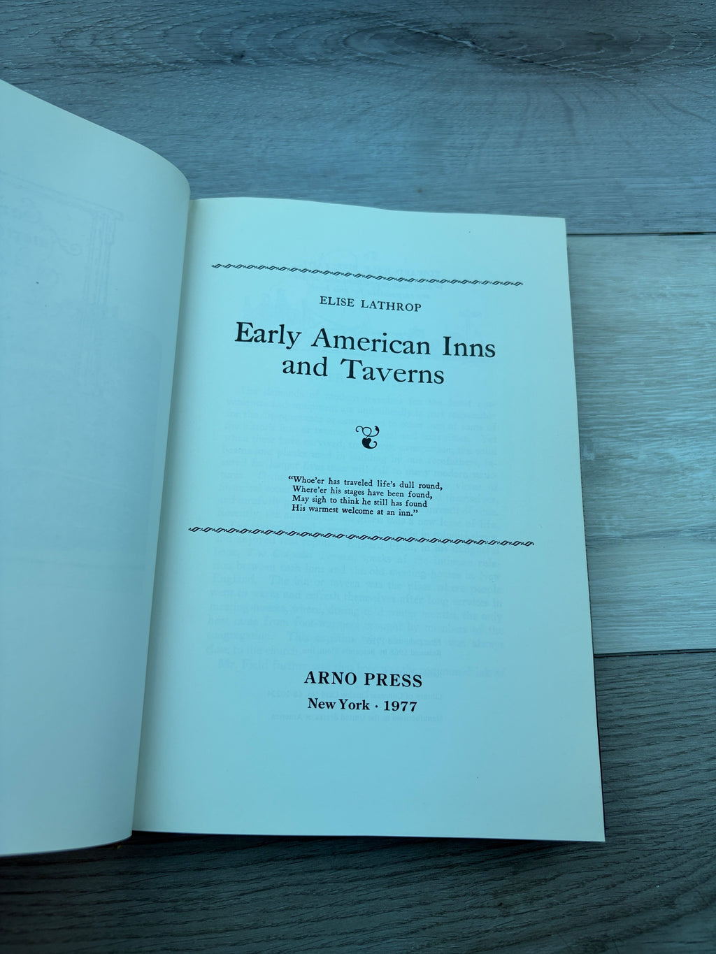 Early American Inns and Taverns