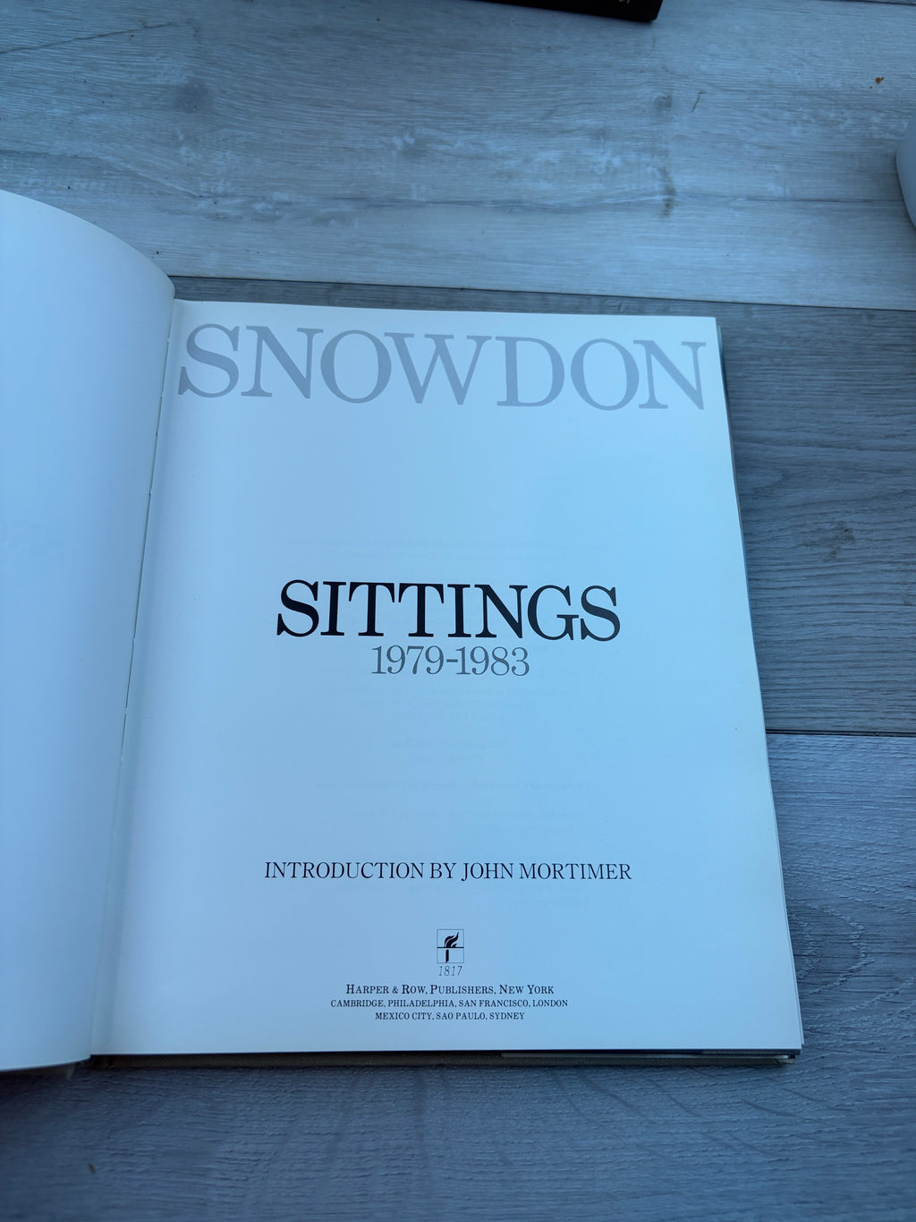 Snowdon: Sittings 1979-1983