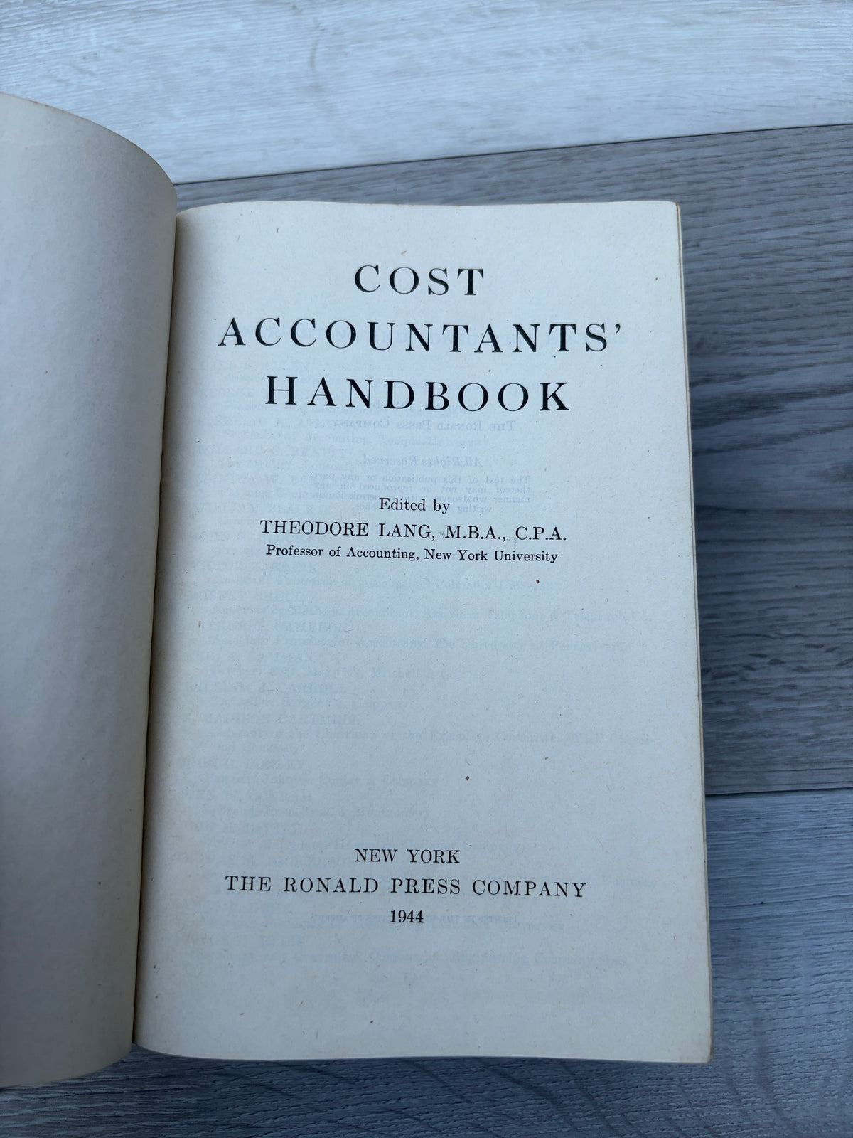 Cost Accountants' Handbook