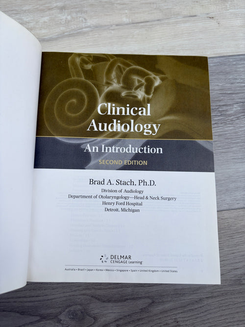 Clinical Audiology: An Introduction