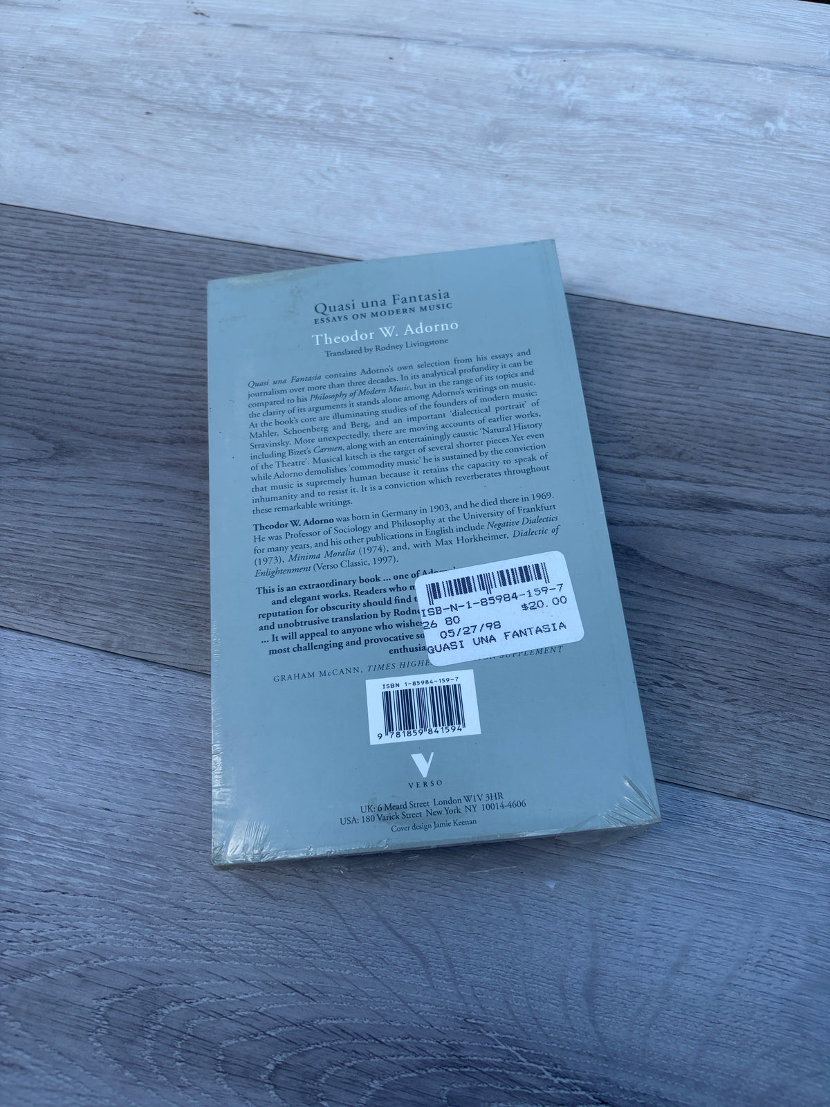 Quasi una Fantasia: Essays on Modern Music