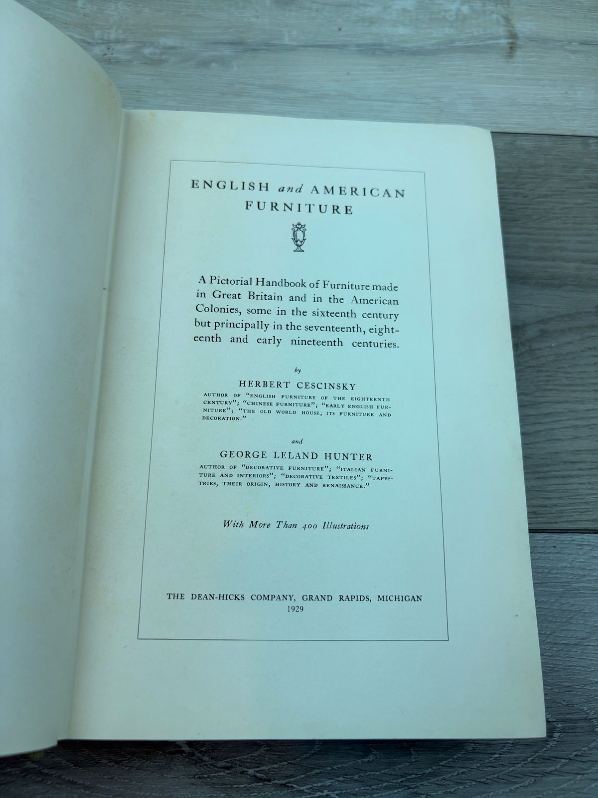 English and American Furniture