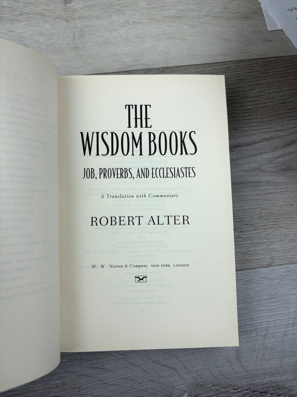 The Wisdom Books: Job, Proverbs, and Ecclesiastes: A Translation with Commentary