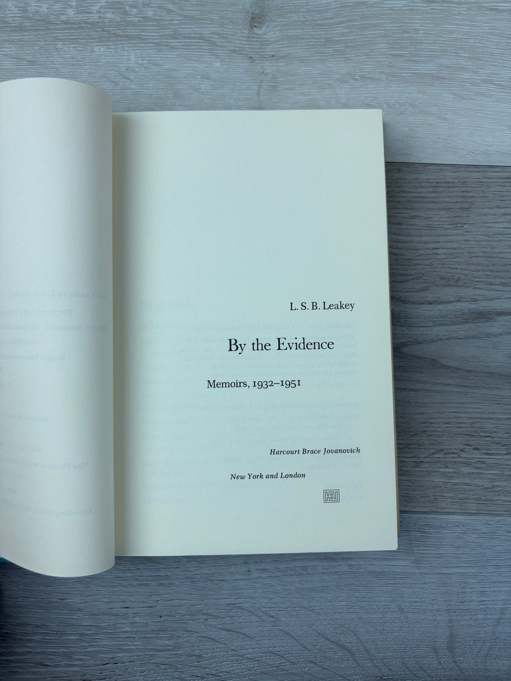 By the Evidence: Memoirs, 1932-1951