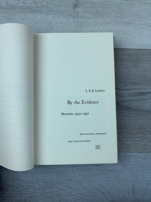 By the Evidence: Memoirs, 1932-1951