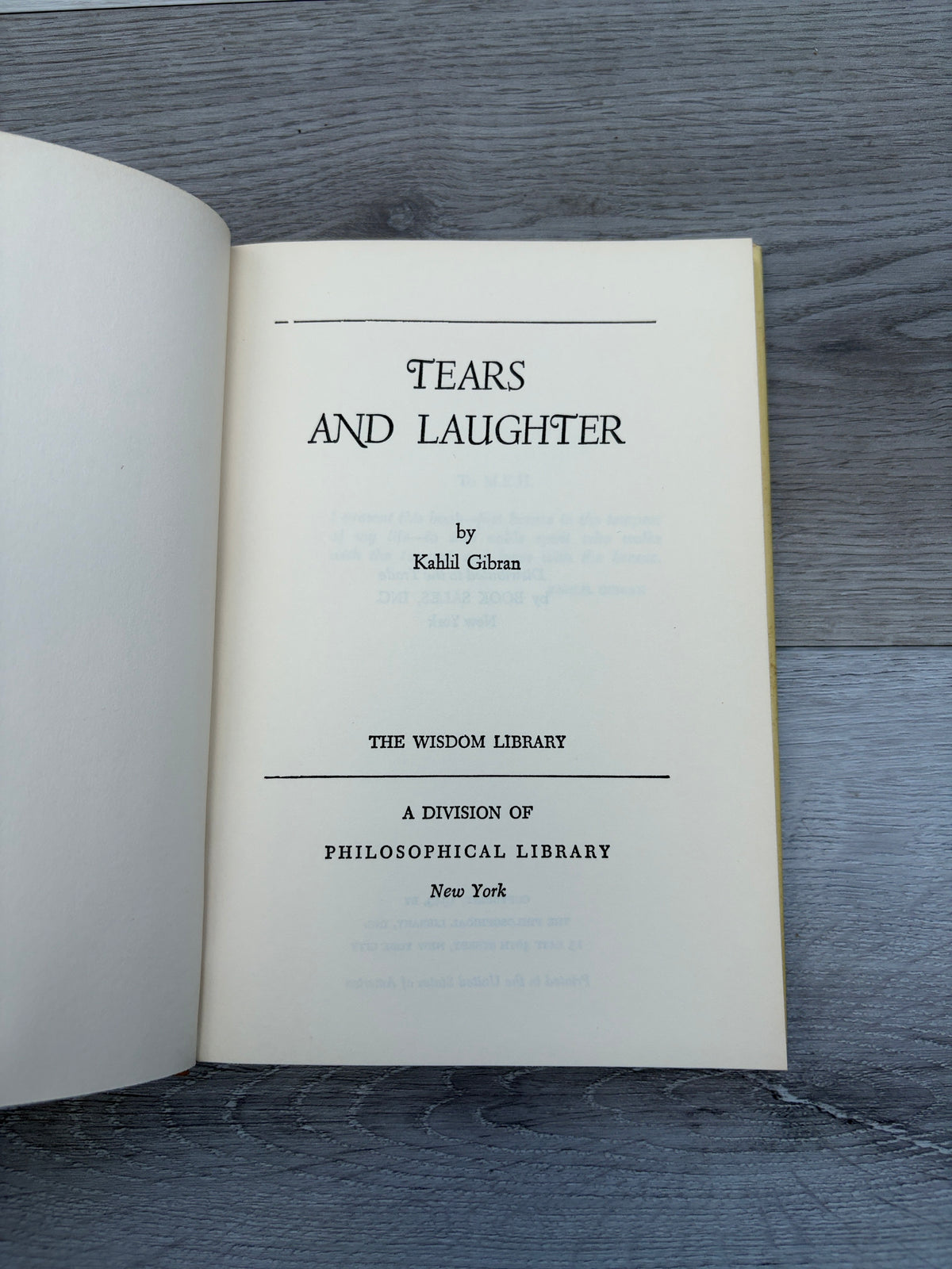 Tears and Laughter