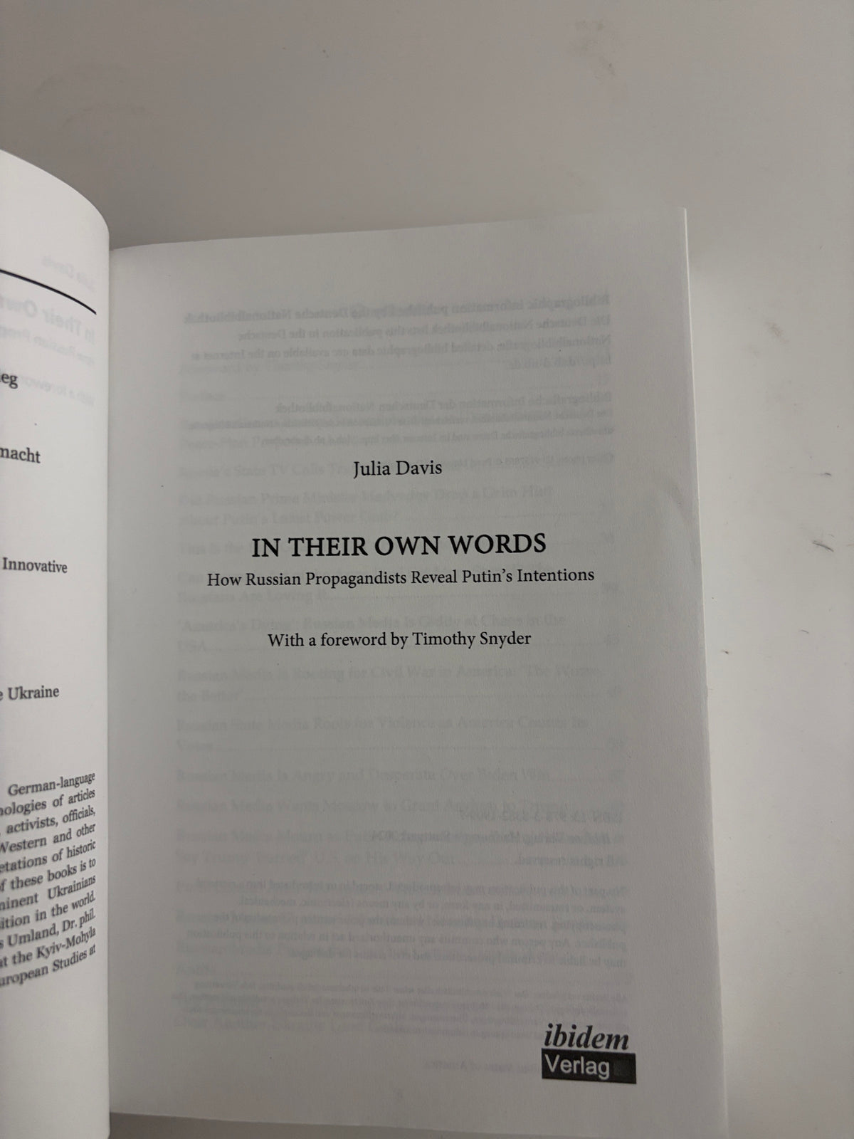In Their Own Words