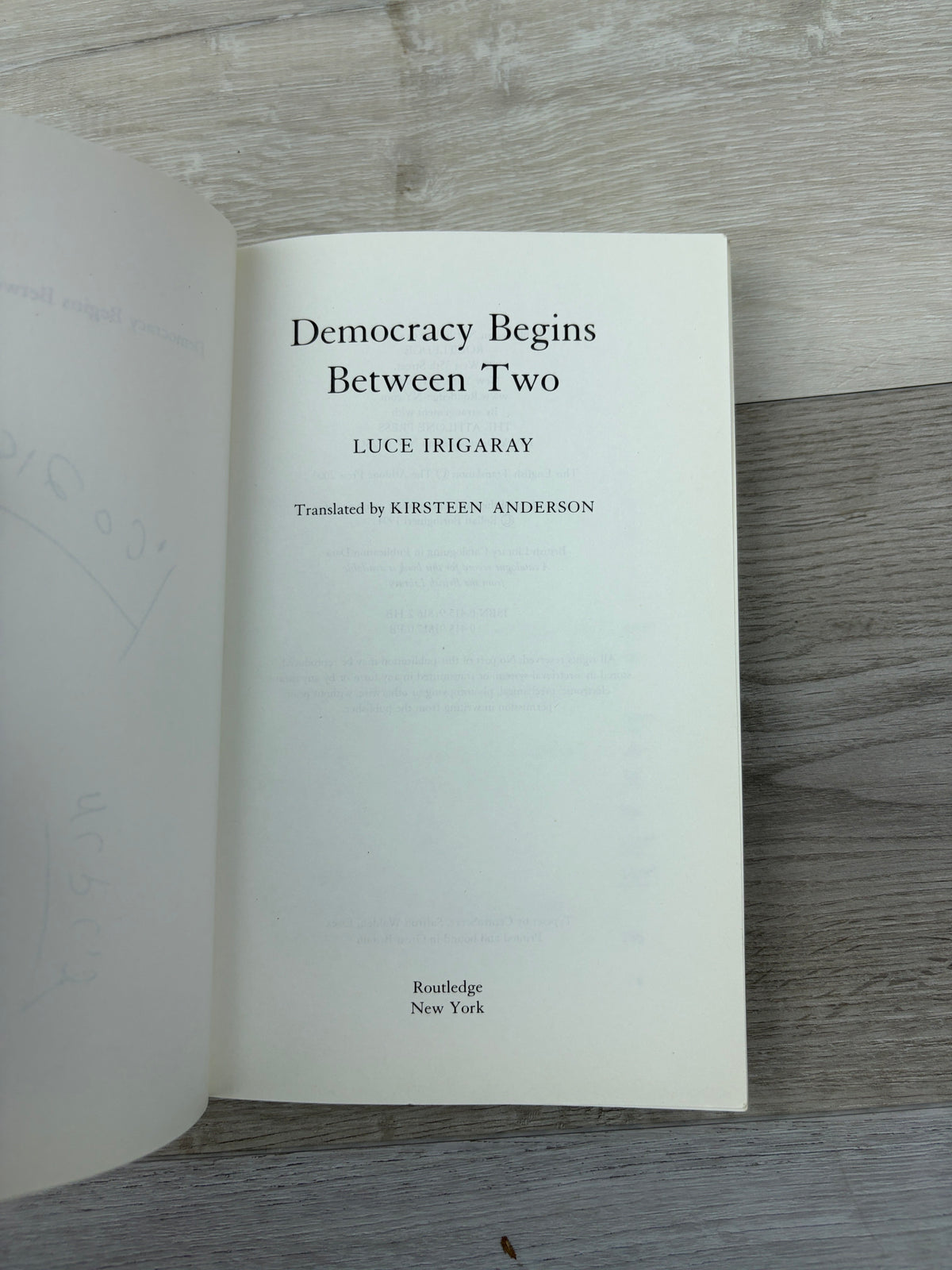 Democracy Begins Between Two