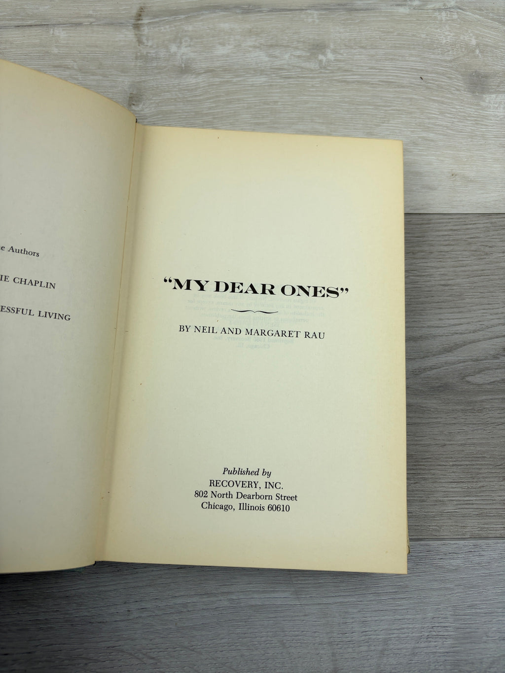 Successful Living: "My Dear Ones"