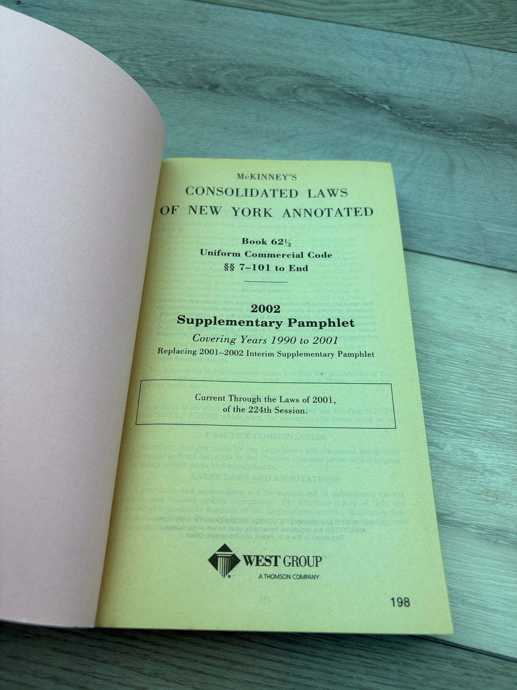 McKinney's Consolidated Laws of New York Annotated, Book 62½