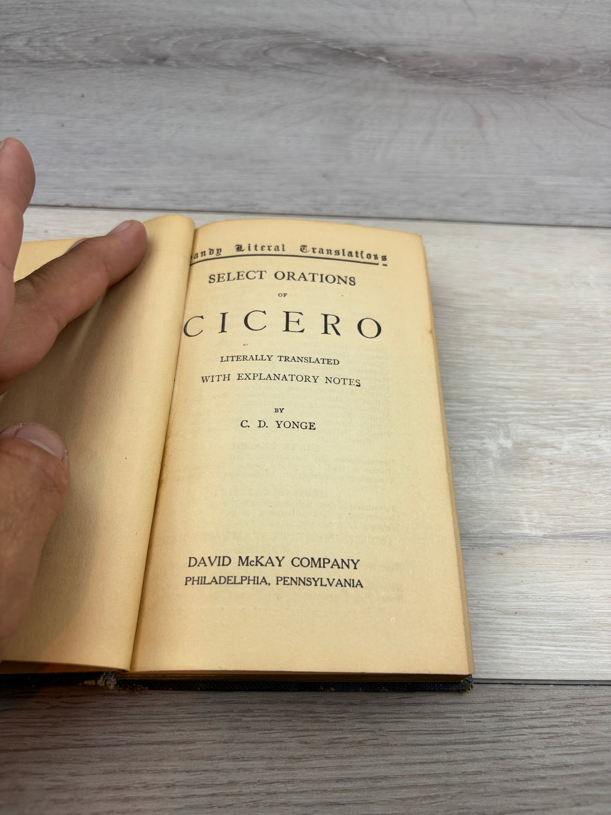Select Orations of Cicero: Literally Translated with Explanatory Notes