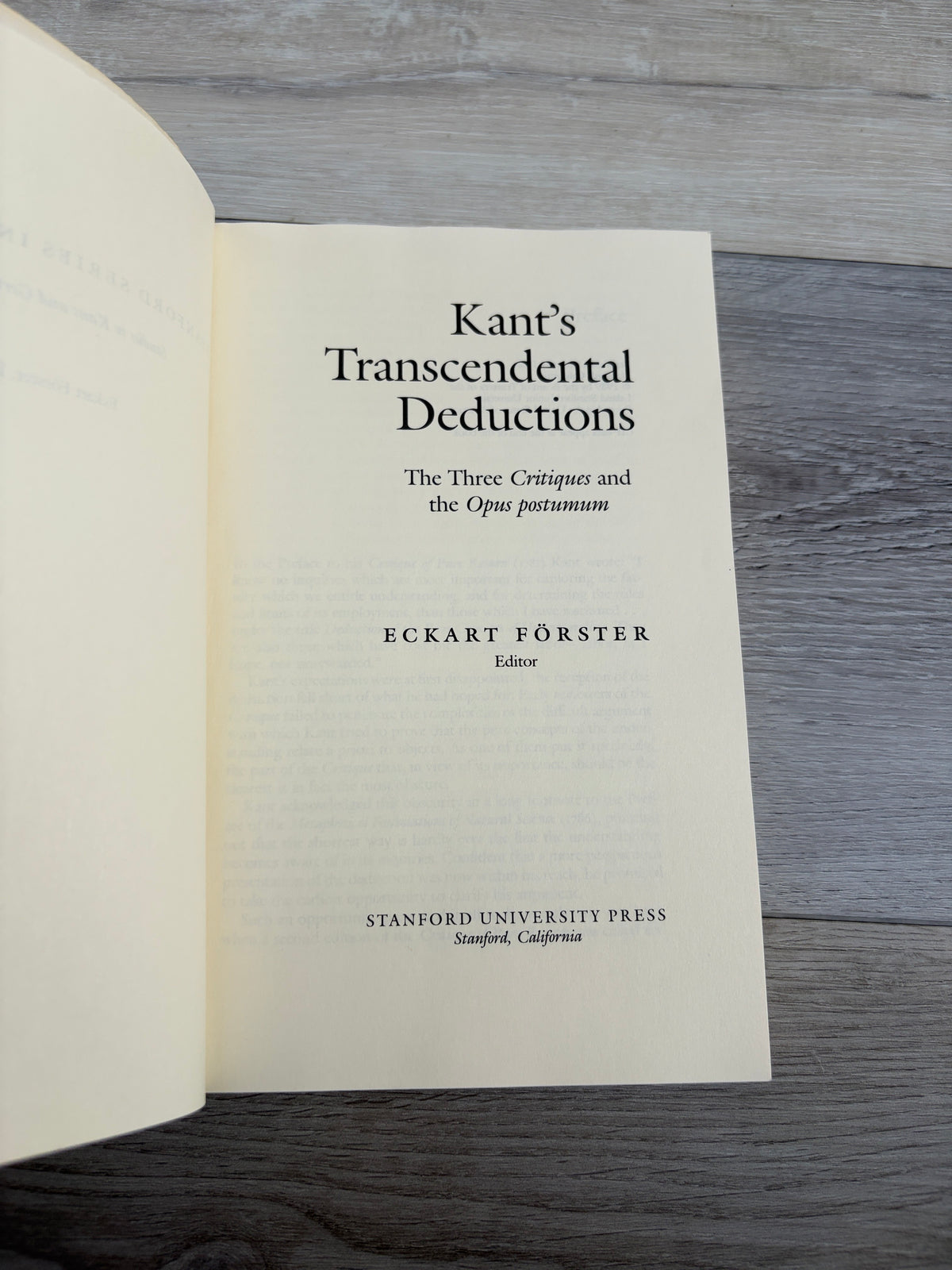Kant's Transcendental Deductions: The Three Critiques and the Opus postumum