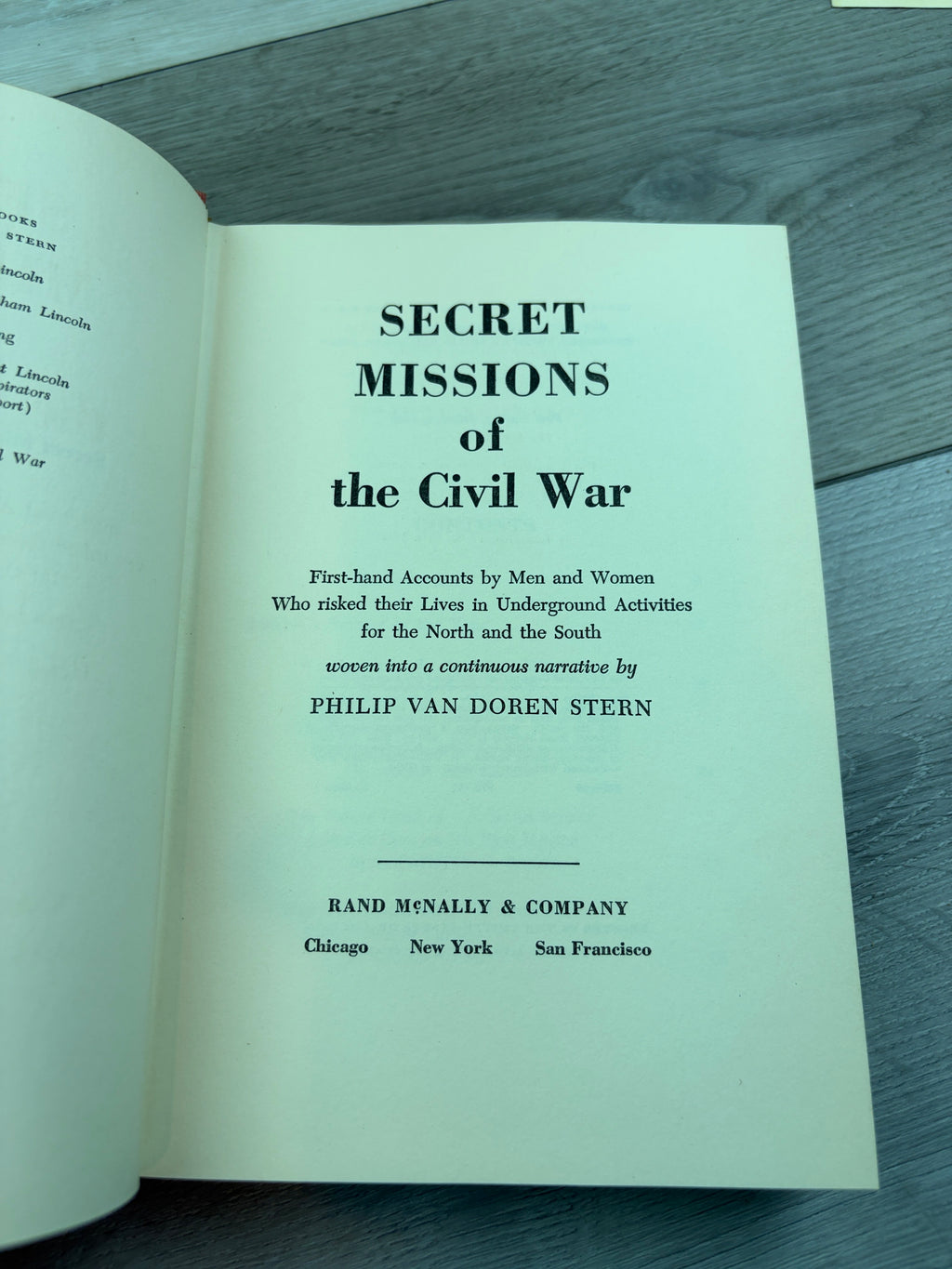 Secret Missions of the Civil War