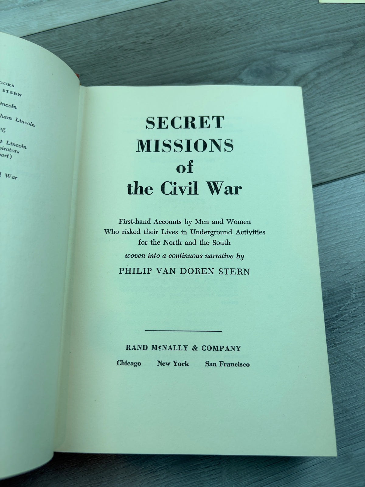 Secret Missions of the Civil War